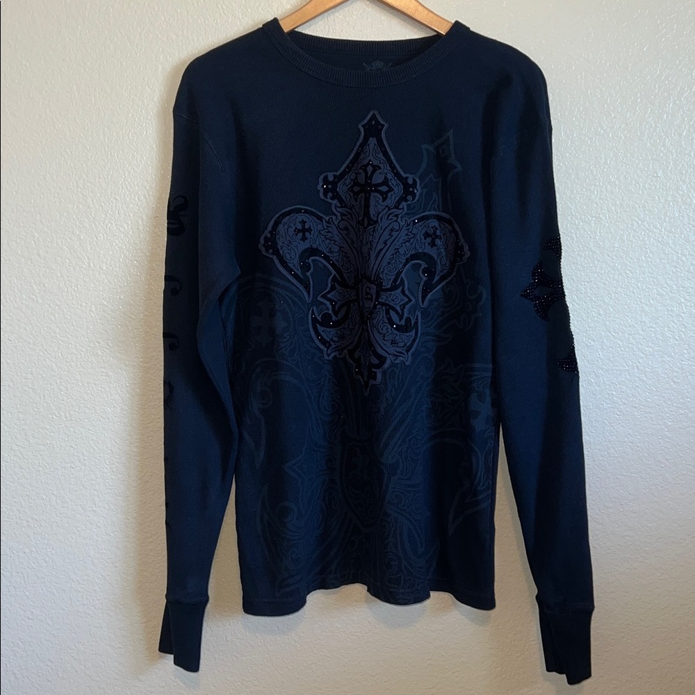 Rebel Spirit Black Long Sleeve Tee